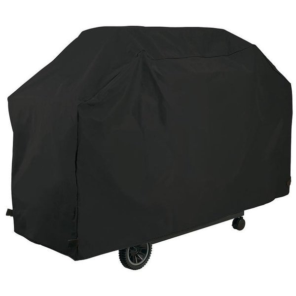 Grillpro Deluxe BBQ Grill Cover, 51 in W, 21 in D, 40 in H, PEVAPolyesterPVC, Black 50351